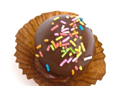 Colorful chocolate ball toppingの写真素材