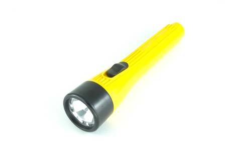 Yellow flashlightの写真素材