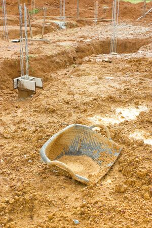 basket for the soilの写真素材