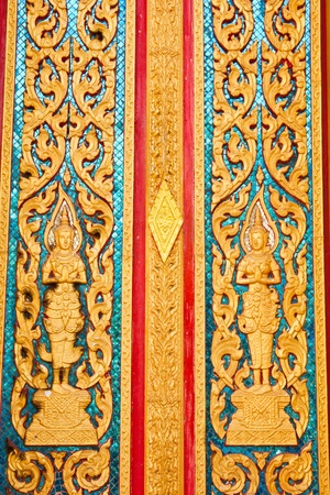 Thai temple windowの写真素材