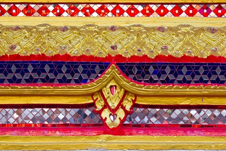 Thai stucco designs decorated glassの写真素材