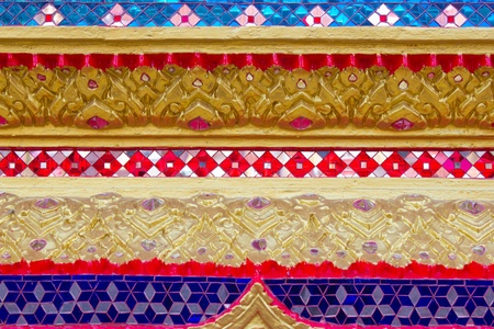 Thai stucco designs decorated glassの写真素材