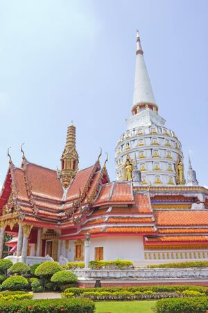 Temple with pagodaの写真素材