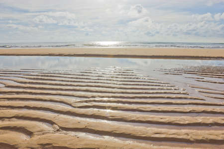Sand waves on the beach in Khaolak