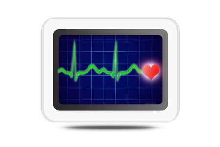 Measuring the wave normal heartの写真素材