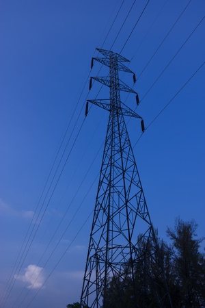High voltage postの写真素材