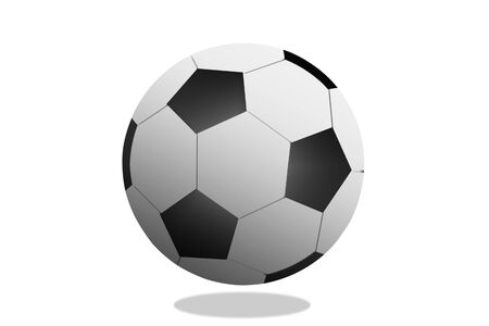 Football isolated on white backgroundの写真素材