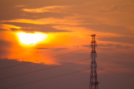 Electricity postの写真素材