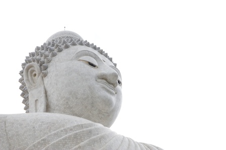 The Biggest white holy Buddha at Phuket, Thailandの写真素材