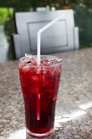Iced roselle juiceの写真素材