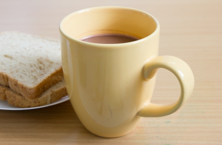 Coffee and breadの写真素材