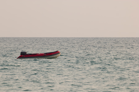 Inflatable boat delivered to speedboat