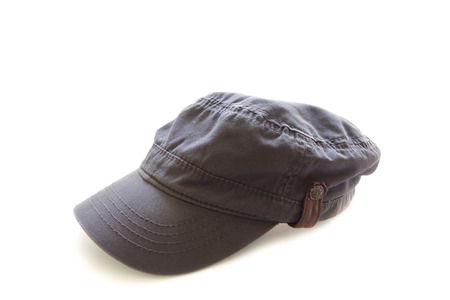 Gray cap isolated on white background