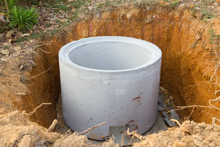 Sewage drainage system constructionの写真素材