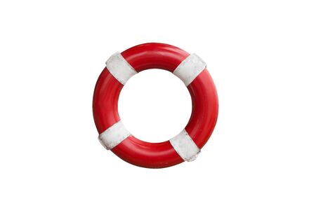 Lifebuoy isolated on white background