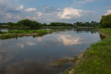Vistula river near Czerwinsk Nad Wisla village, Poland