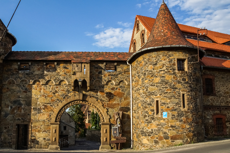 Medieval Czocha castle in Lesna village, Polandのeditorial素材