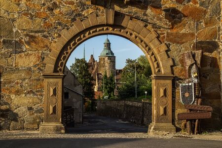 Medieval Czocha castle in Lesna village, Polandのeditorial素材