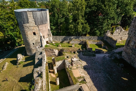 Medieval castle in Cesis, Latvia