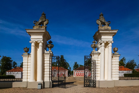 Baroque palace in Rundale, Latviaのeditorial素材