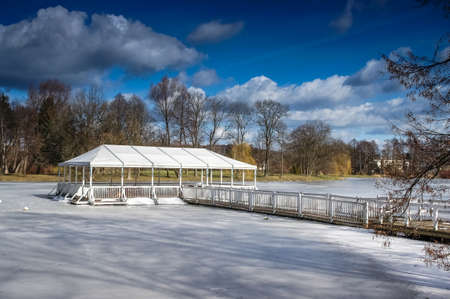 Palace in Radziejowice village, Polandのeditorial素材