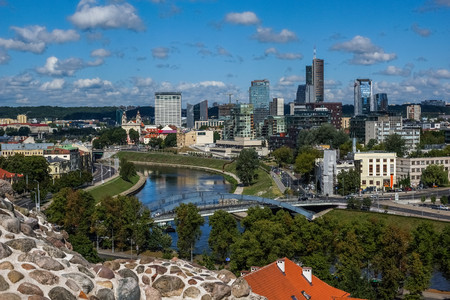 Panorama of Vilnius city, Lithuania