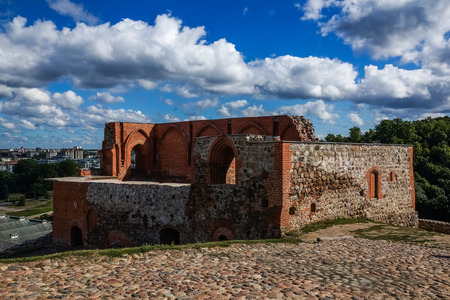 Gediminas Hill in Vilnius, Lithuaniaの写真素材
