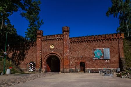 Historic Boyen Fortress in Gizycko, Masuria, Polandの写真素材