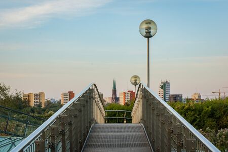 Garden of the roof Warsaw University Library, Polandのeditorial素材