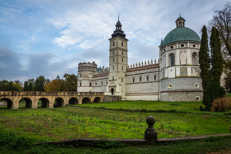 Renaissance castle in Krasiczyn, Podkarpackie, Polandのeditorial素材