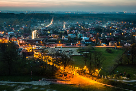 Castle ruins in Olsztyn near Czestochowa, Silesia, Polandの写真素材