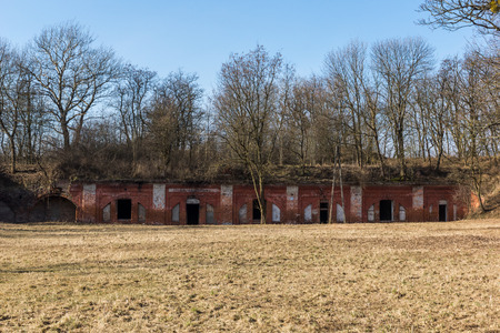 Fortress Modlin (Napoleon`s Redoubt) in Nowy Dwor Mazowiecki, Polandの写真素材