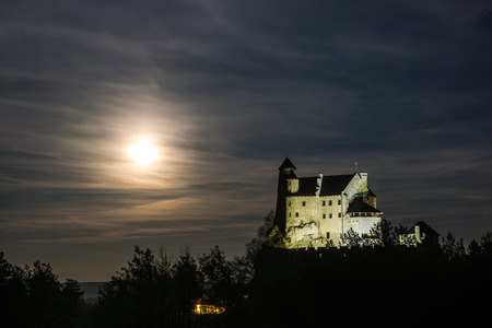 Medieval castle in village Bobolice on Jura Krakowsko-Czestochowska, Silesia , Polandのeditorial素材