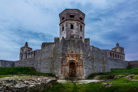 Ruins of baroque castle Krzyztopor in Ujazd, Polandの写真素材