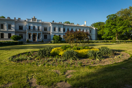 Palace of the Lubomirski Princes and monastery in Szymanow, Mazowieckie, Polandのeditorial素材