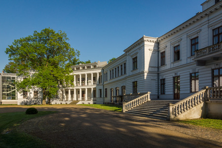 Palace of the Lubomirski Princes and monastery in Szymanow, Mazowieckie, Polandのeditorial素材