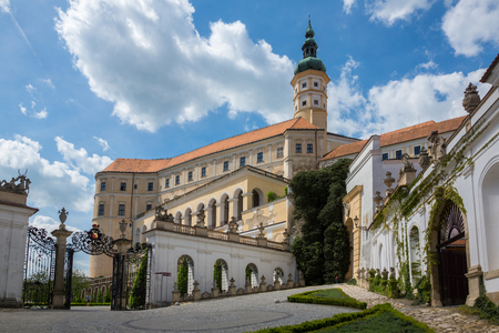 Castle in Mikulov, Moravia, Czech Republicのeditorial素材