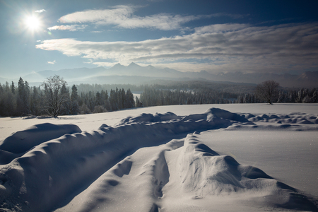 Winter in Tatra mountains, Polandの写真素材