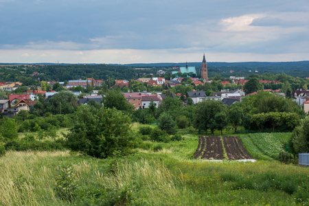 View on the Olkusz city, Malopolskie, Polandの写真素材