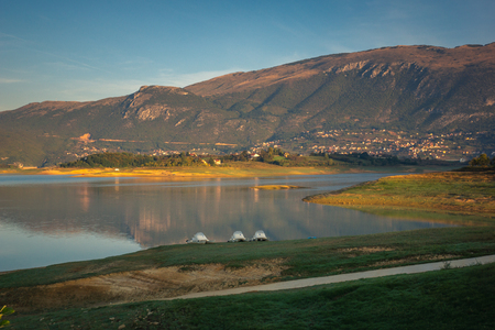 Rama lake in Scit, Bosnia and Herzegovinaの写真素材