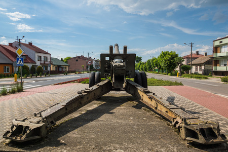 Cannon in Magnuszew, Masovia, Polandの写真素材