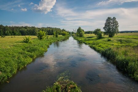 Radomka river near Glowaczow, Masovie, Poland