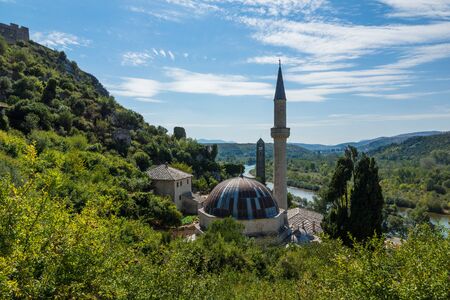 Mosque  in Pocitelj, Bosnia and Herzegovinaの写真素材