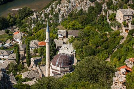 Mosque  in Pocitelj, Bosnia and Herzegovinaの写真素材
