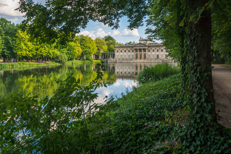 Royal Palace on the Water in Lazienki Park in Warsaw, Polandのeditorial素材
