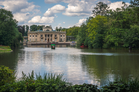 Royal Palace on the Water in Lazienki Park in Warsaw, Polandのeditorial素材