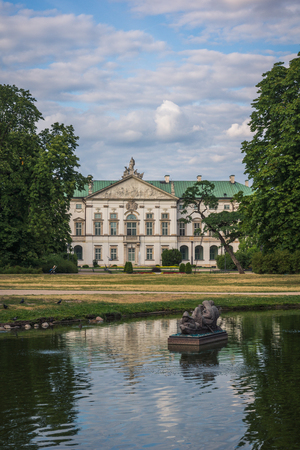 Baroque Krasinski Palace in Warsaw, Polandのeditorial素材