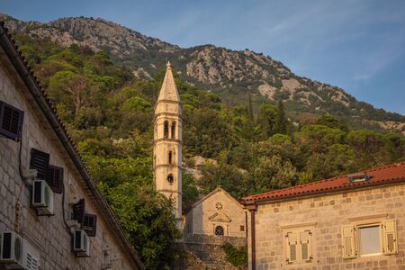 Church in Perast in old town, Montenegro