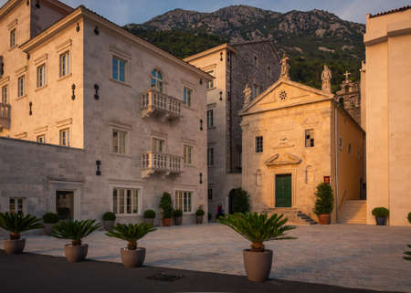 Historic palace in Perast in Montenegroのeditorial素材