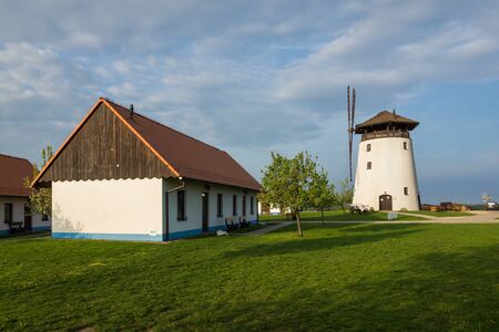 Windmill (Bukovansky Mlyn) in Bukovany, South Moravian Region, Czech Republicの写真素材